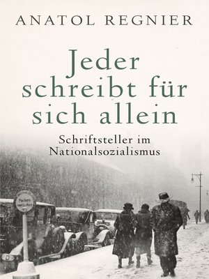 cover image of Jeder schreibt für sich allein